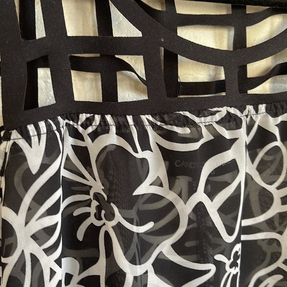 🦋3/40 CANDY COUTURE Sheer Lattice Trim Tank Top (L) - Picture 5 of 16